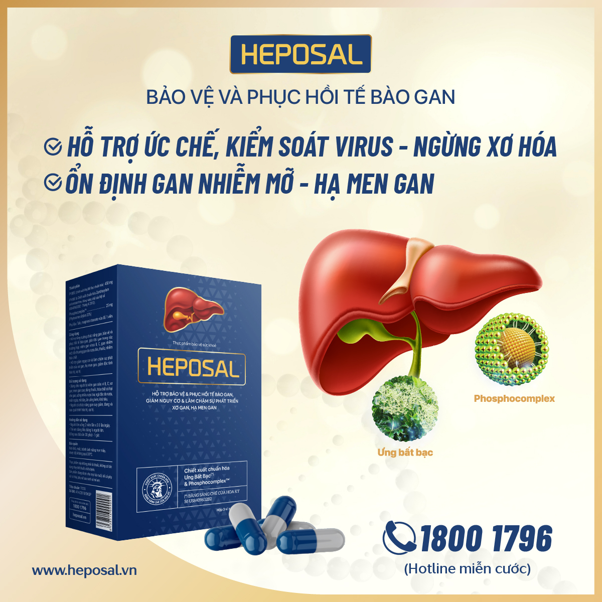 heposal cho người bệnh gan